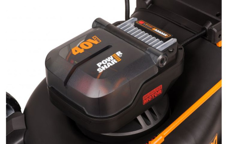 Газонокосилка аккумуляторная самоходная WORX WG749E, 40В, 46см, 4Ачх2, ЗУ 2Ах2