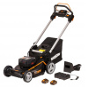 Газонокосилка аккумуляторная самоходная WORX WG749E, 40В, 46см, 4Ачх2, ЗУ 2Ах2