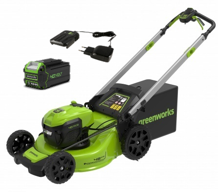 Газонокосилка аккумуляторная самоходная Greenworks GD40LM48SP (1АКБ 8,0Ач +ЗУ) 2517407UH