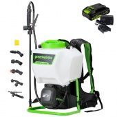 Опрыскиватель аккумуляторный садовый GreenWorks G24BPSIIK2 (в компл. АКБ 2А/ч + ЗУ)