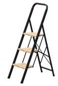 Лестница-стремянка Алюмет MK803P (3-х ступ., сталь, широкая пластиковая ступень)