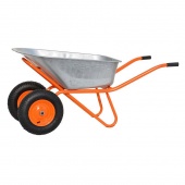 Тачка строительная SKIPER 2х130 expert PRO (до 130 л, до 350 кг, 2x4.00-8, пневмо, ось 20*80)