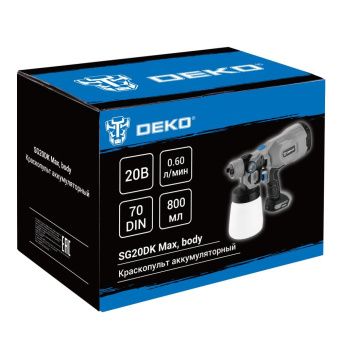 Краскопульт аккумуляторный DEKO SG20DK Max