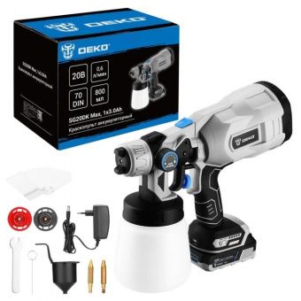 Краскопульт аккумуляторный DEKO SG20DK Max 083-1135