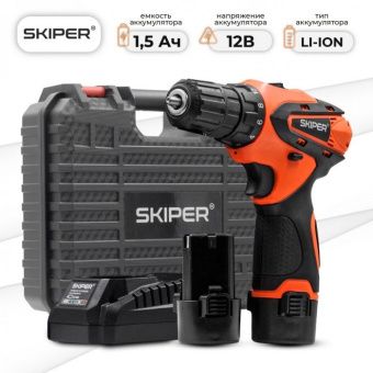 Аккумуляторная дрель-шуруповерт SKIPER CS2800-1