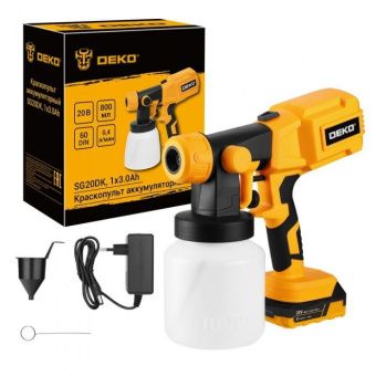 Краскопульт аккумуляторный DEKO SG20DK