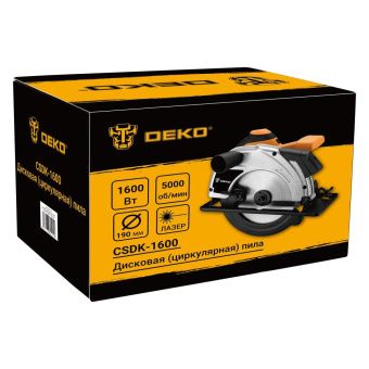 Пила циркулярная DEKO CSDK-1600