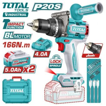 Дрель-шуруповерт ударная TOTAL TIDLI201668