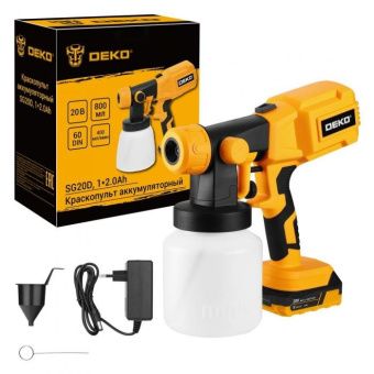 Краскопульт аккумуляторный DEKO SG20D