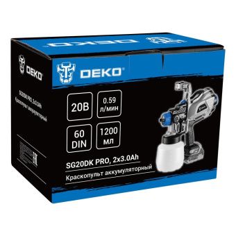 Краскопульт аккумуляторный DEKO SG20DK PRO