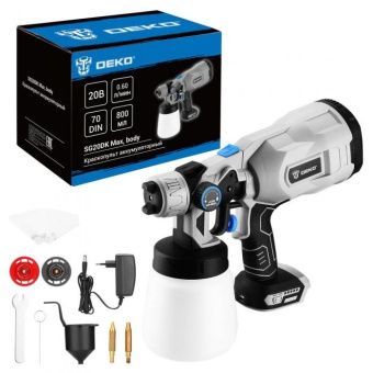 Краскопульт аккумуляторный DEKO SG20DK Max